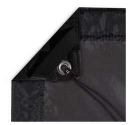Fabric 12'x12' - Artificial Silk Black 1/4