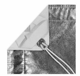 Fabric 8'x8' - Silver Lame